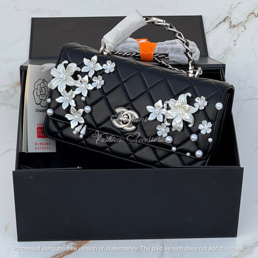 Pearl Floral Quilted Bag