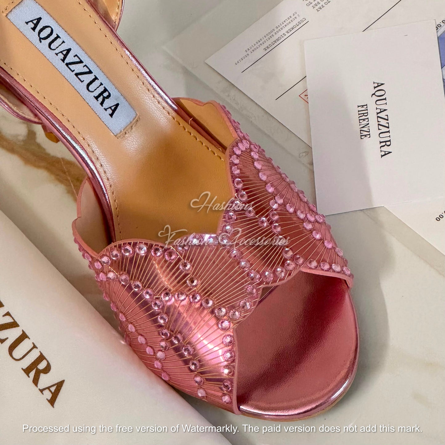 Crystal Slingback Heels