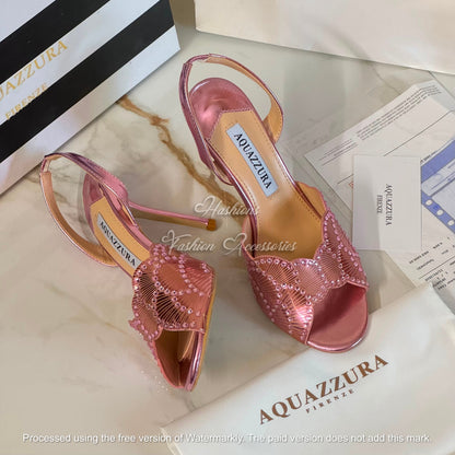 Crystal Slingback Heels