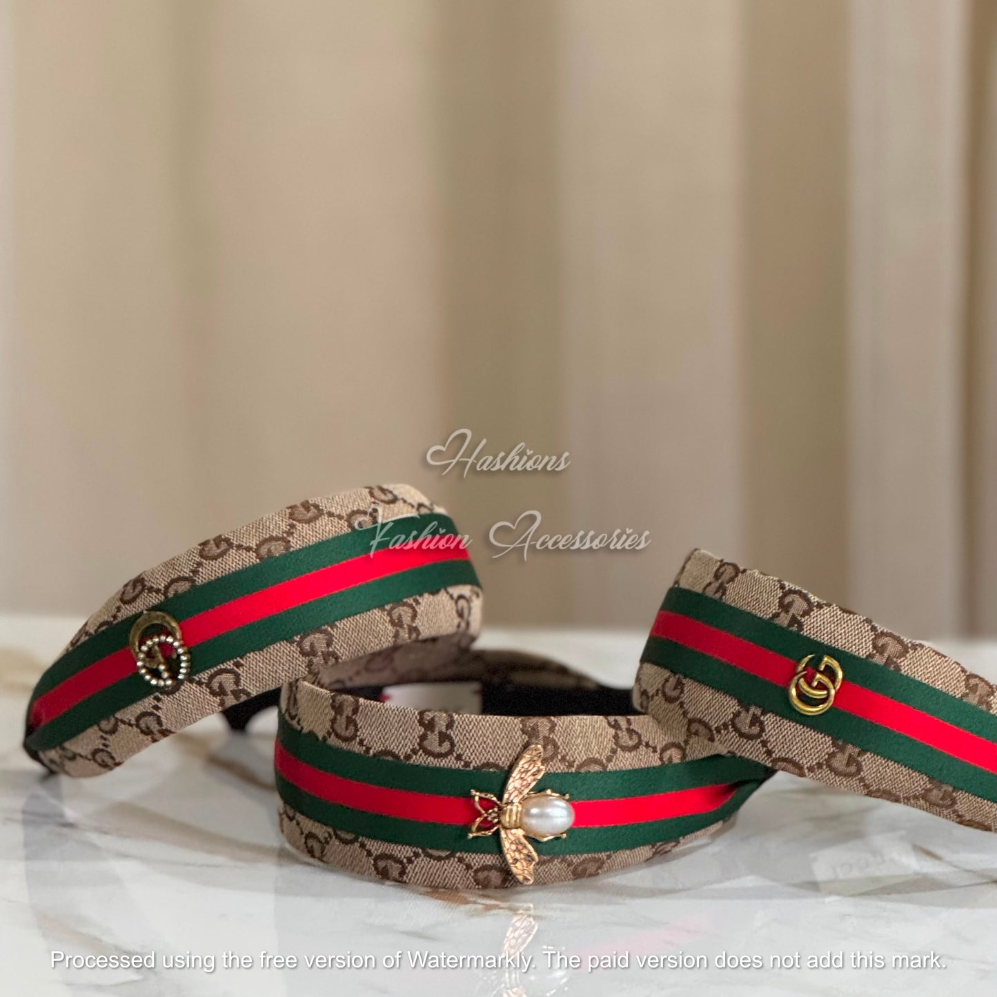 Striped Embellished Headband