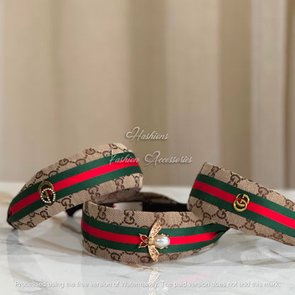 Striped Embellished Headband