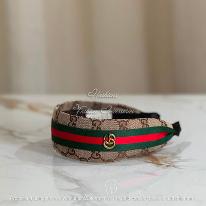 Striped Embellished Headband