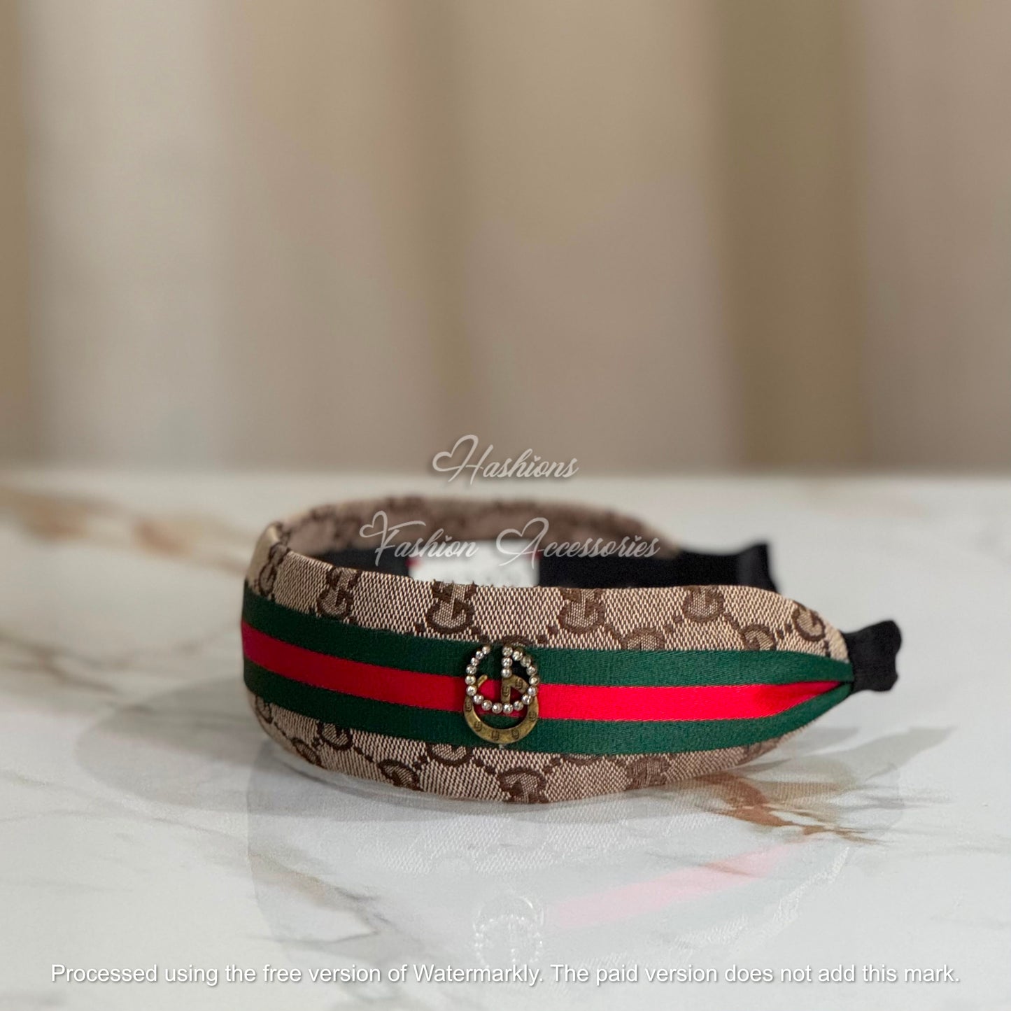 Striped Embellished Headband