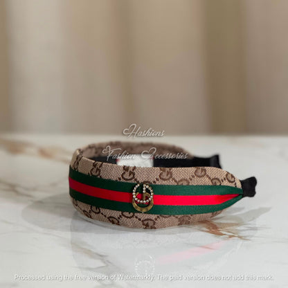Striped Embellished Headband