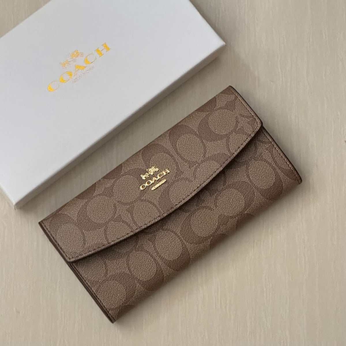 Monogram Flap Long Wallet
