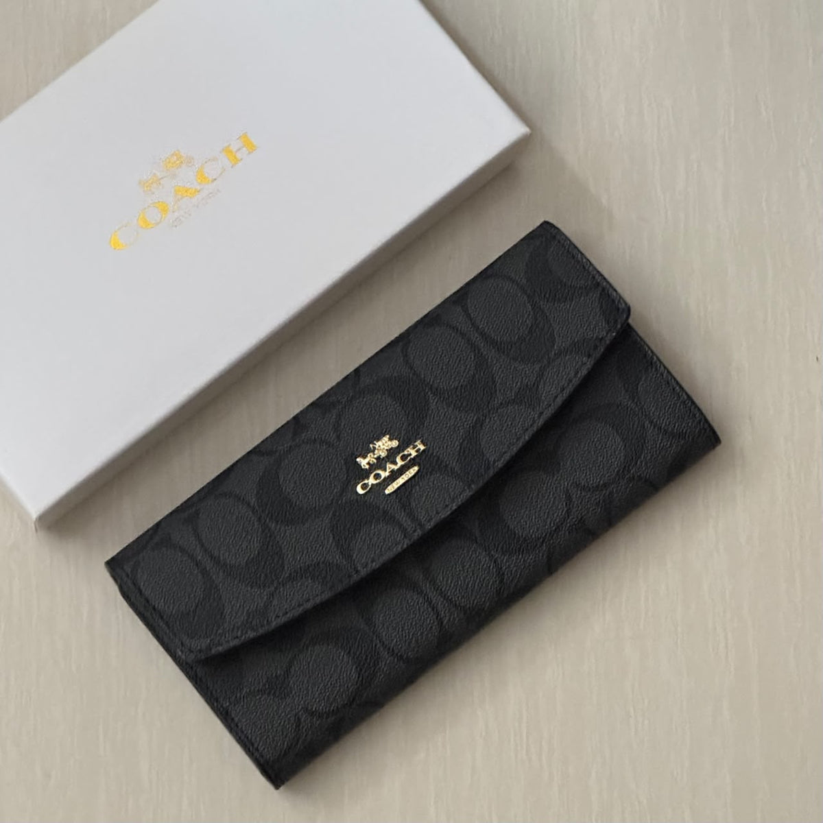 Monogram Flap Long Wallet