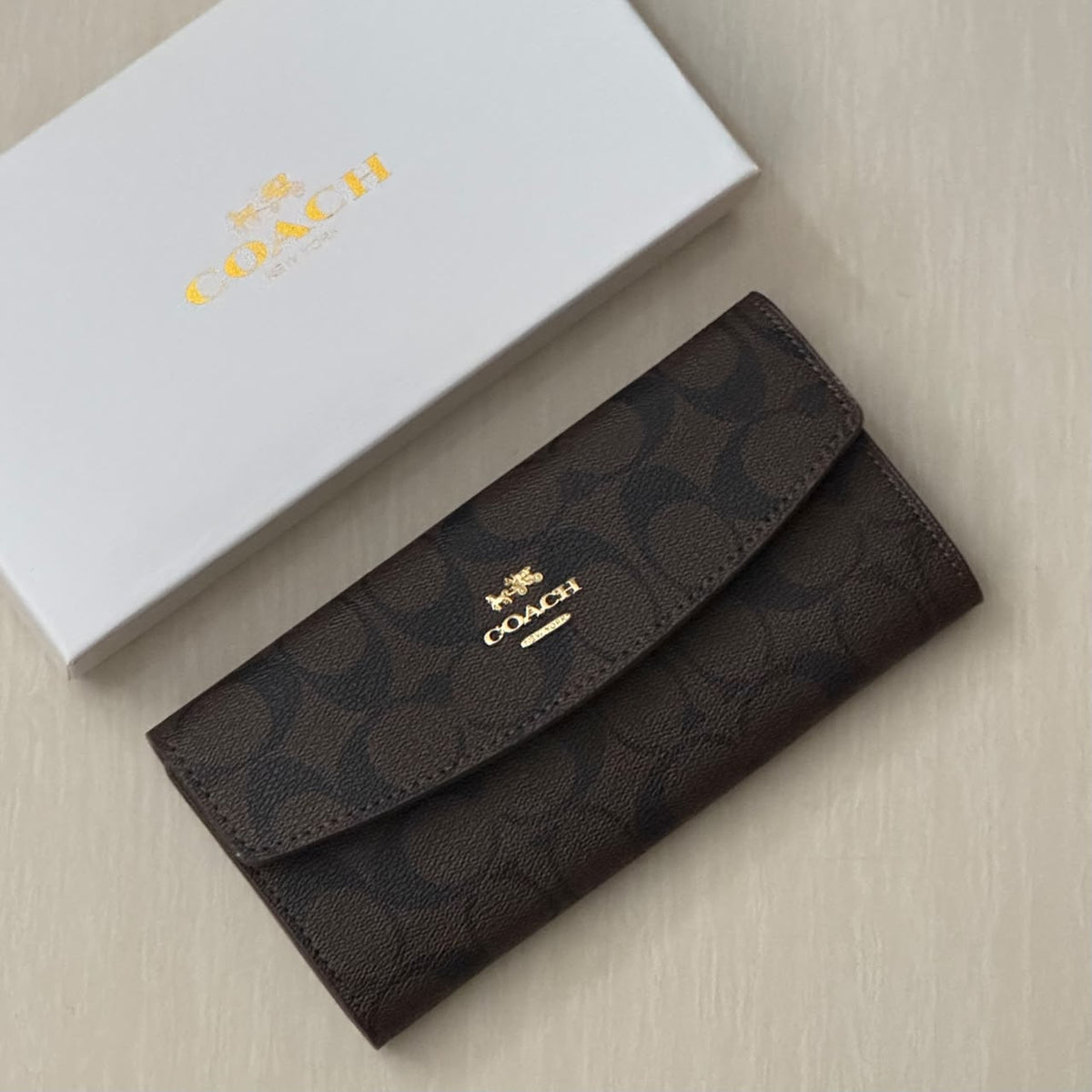 Monogram Flap Long Wallet