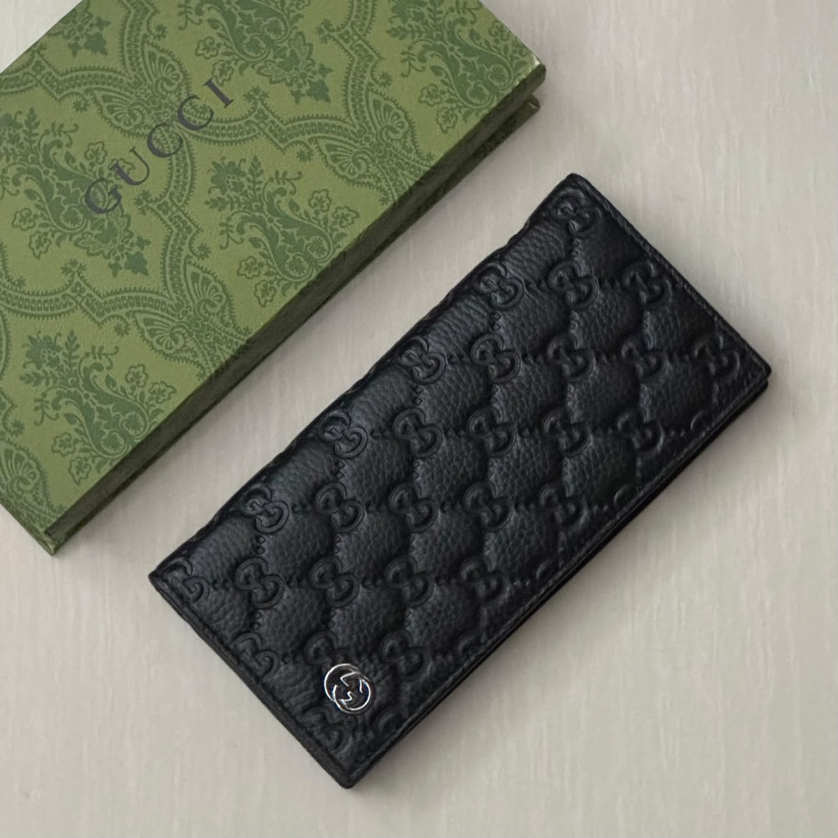 Embossed Long Wallet