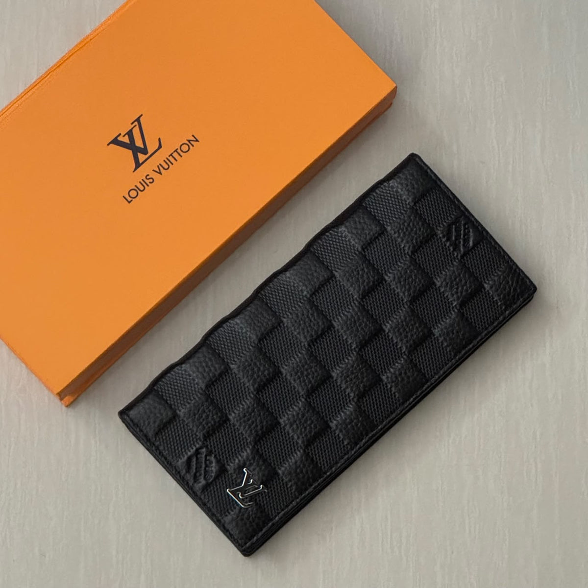 Checkered Long Wallet