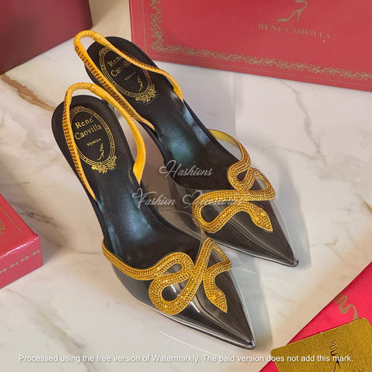 Crystal Bow Heels