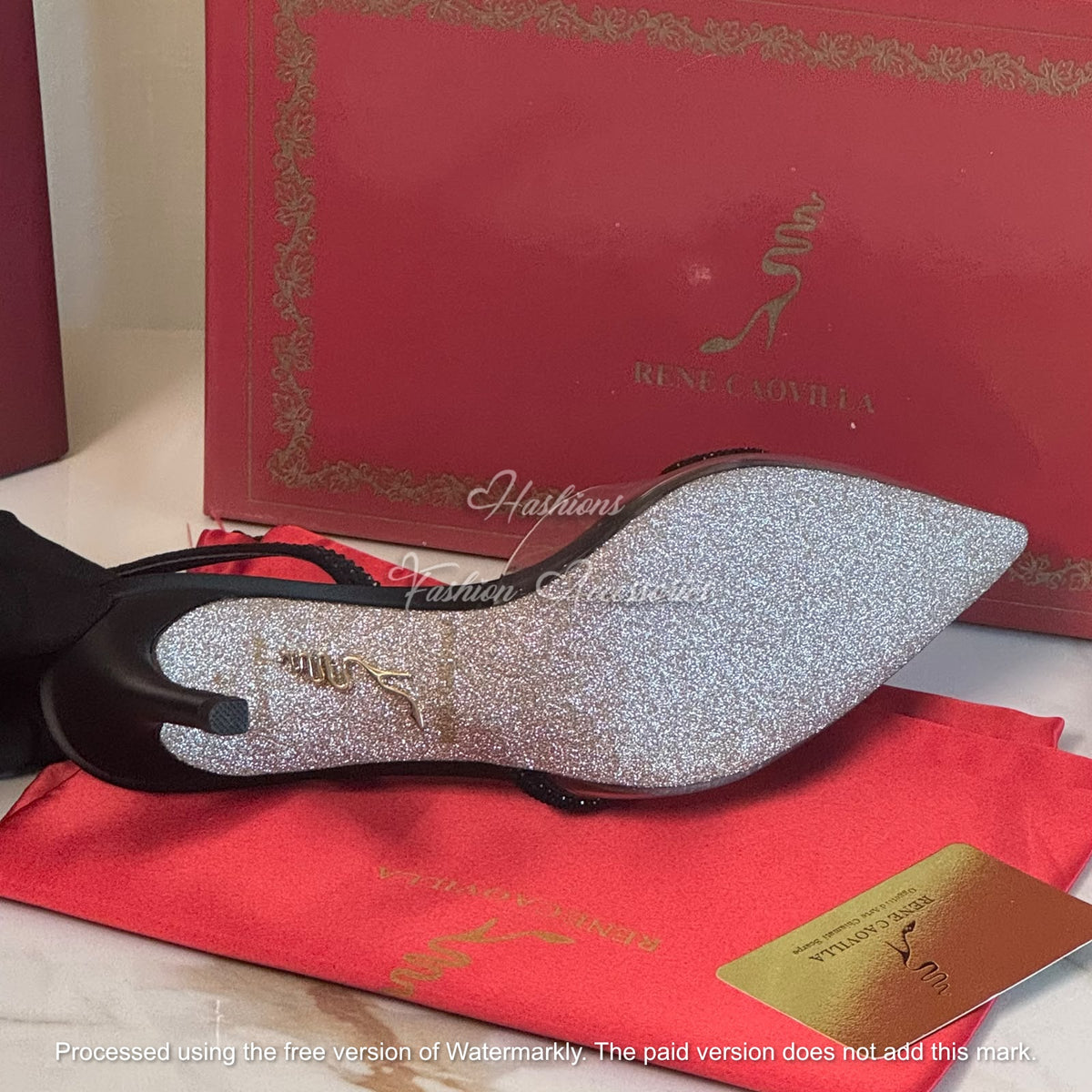 Crystal Bow Heels