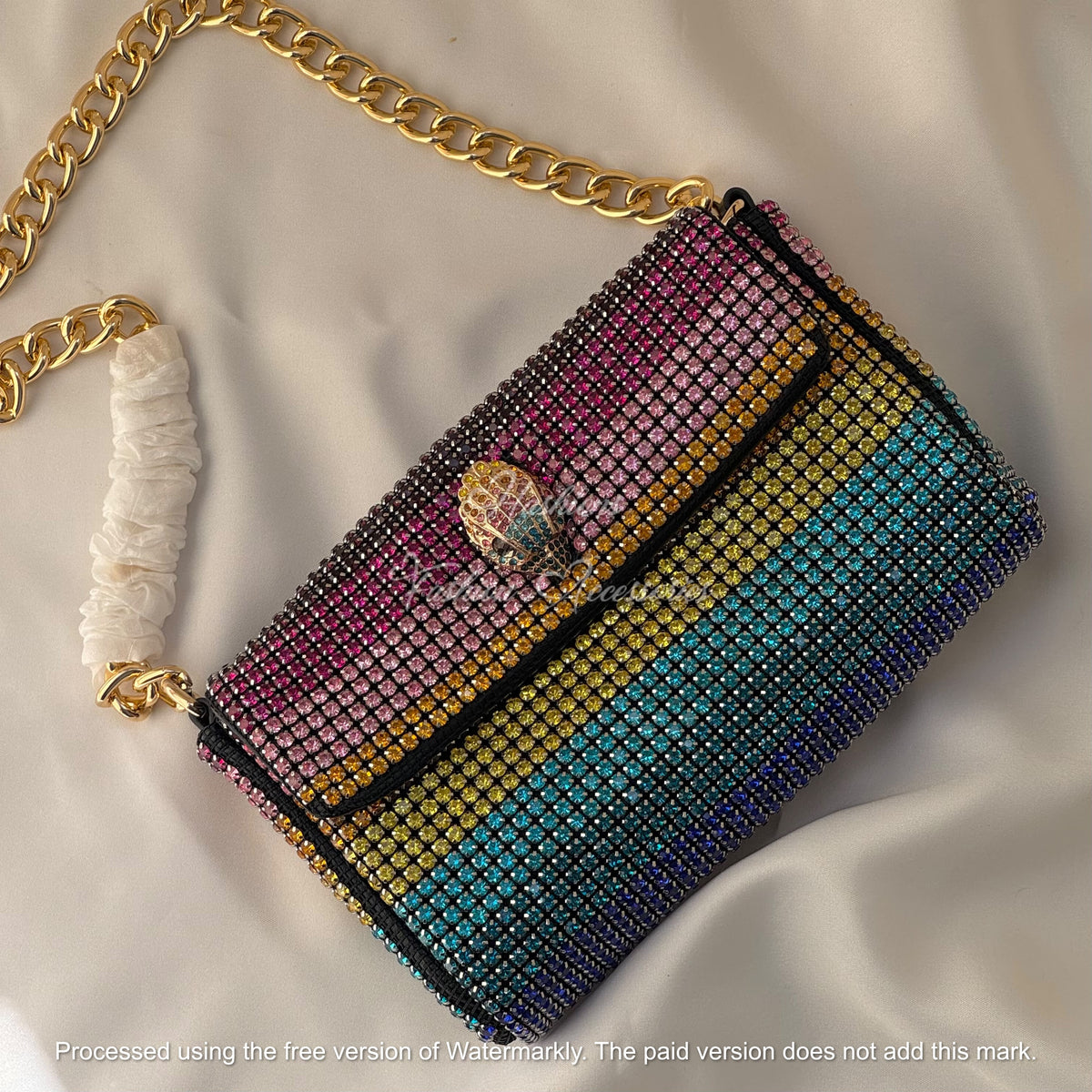 Rainbow Crystal Shoulder Bag