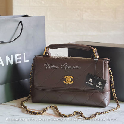 Quilted Top Handle Bag