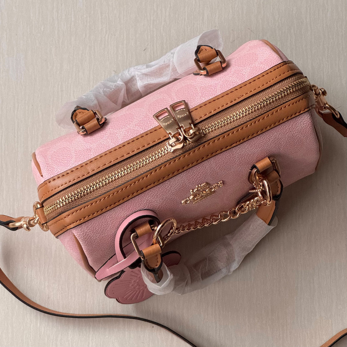 Blush Boston Bag