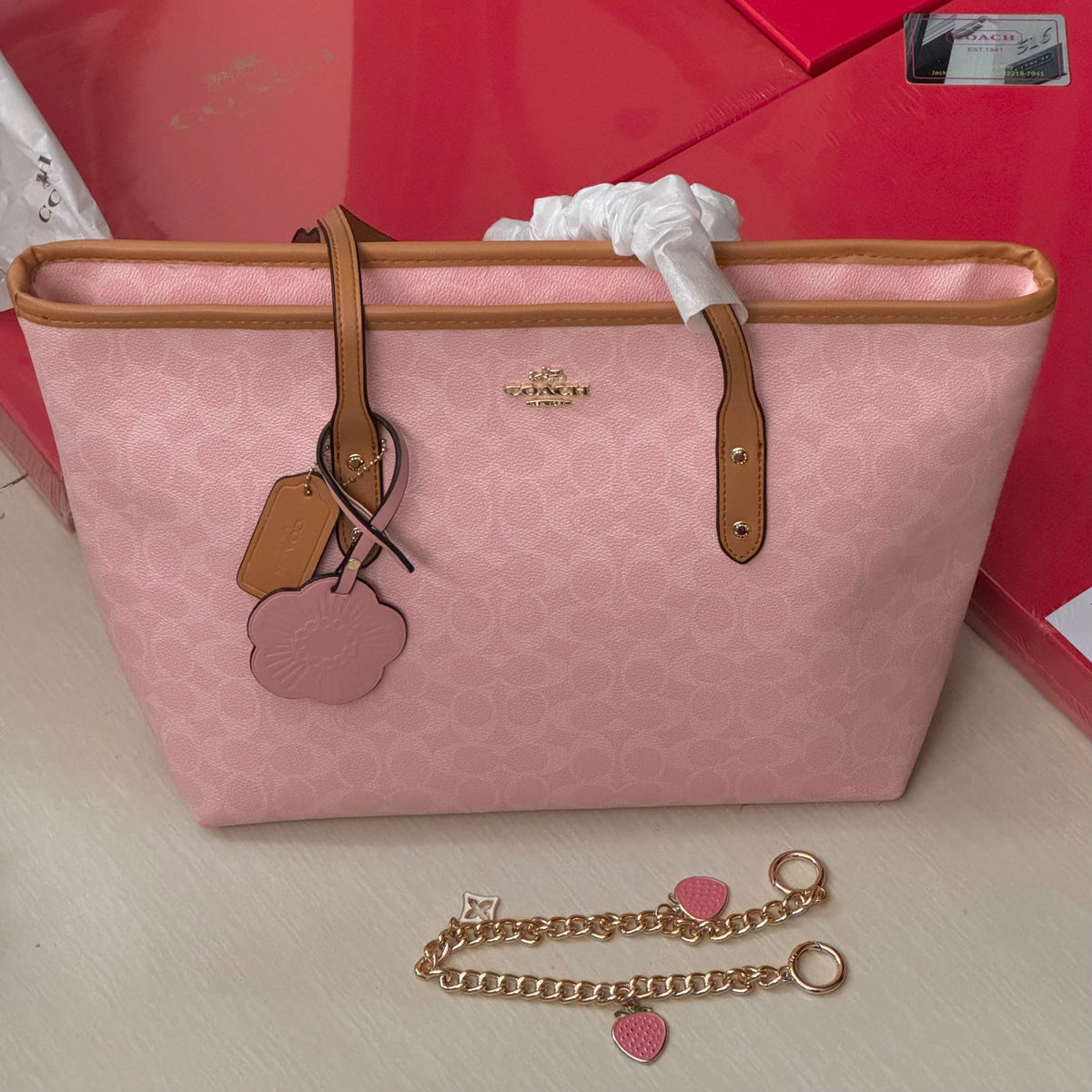 Charm Zip Tote