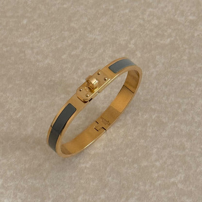 Enamel Lock Bangle
