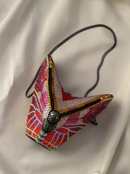 Crystal Butterfly Clutch