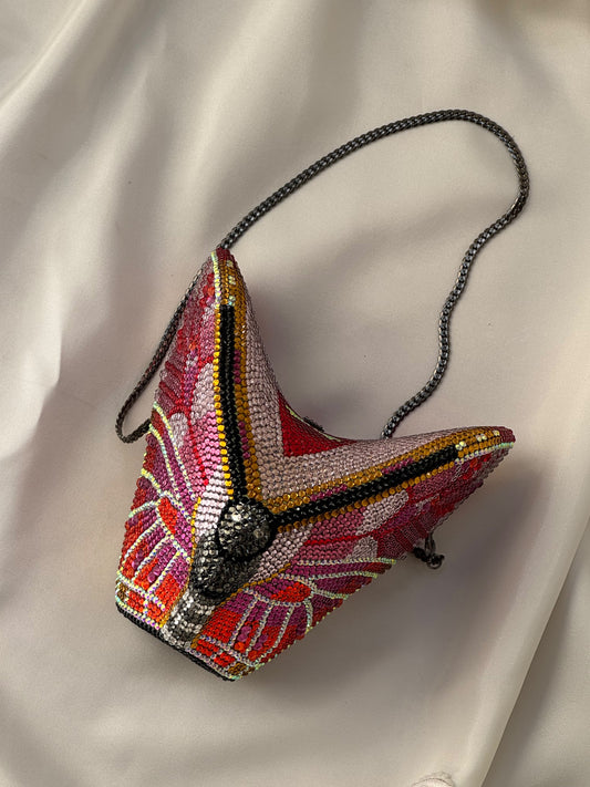 Crystal Butterfly Clutch