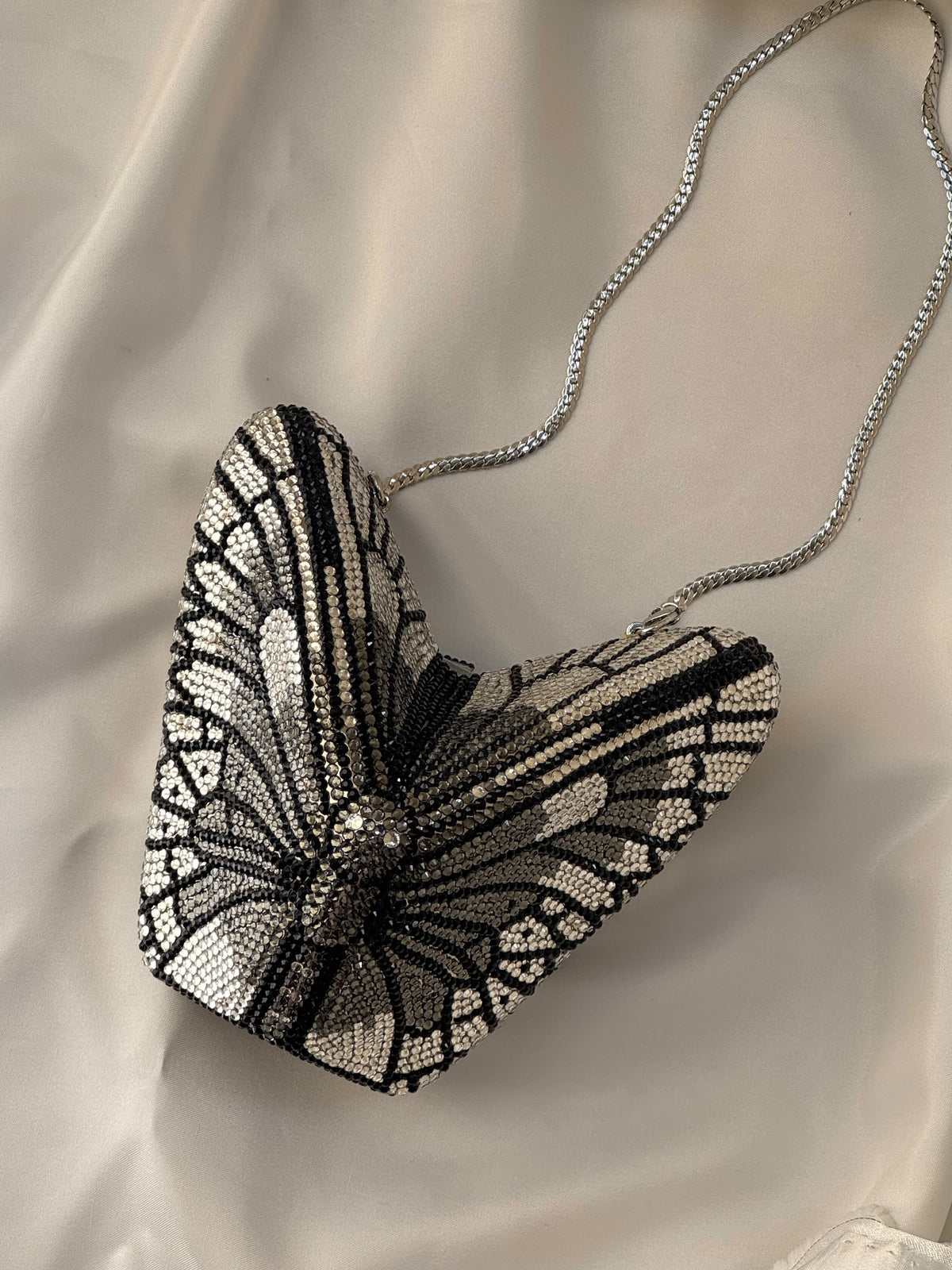 Crystal Butterfly Clutch