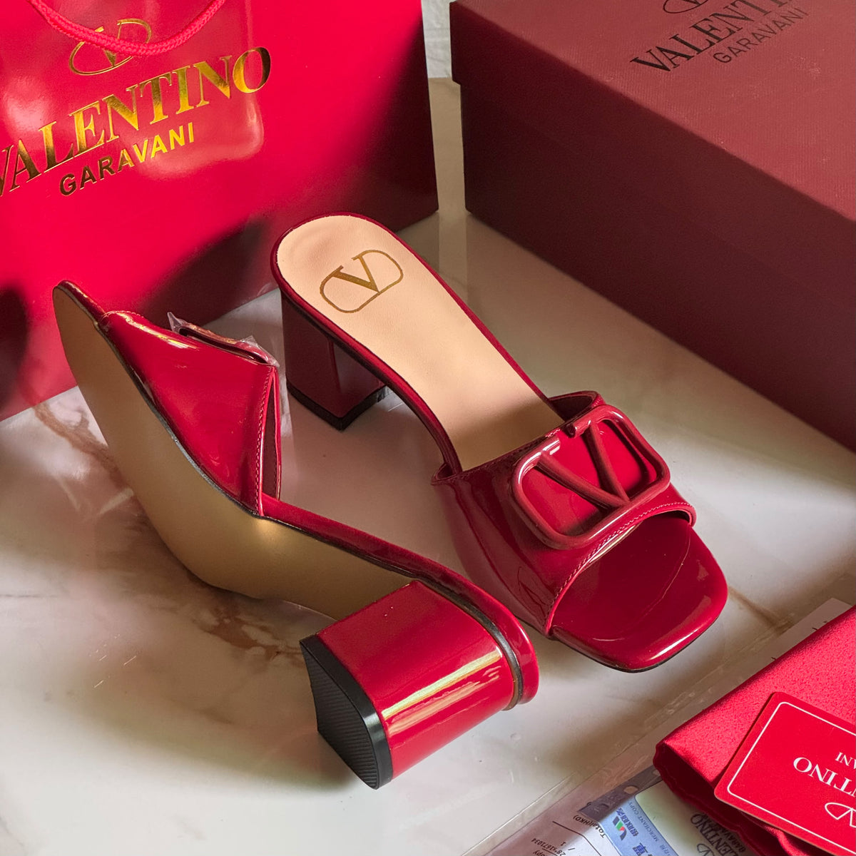 Square Toe Block Heels