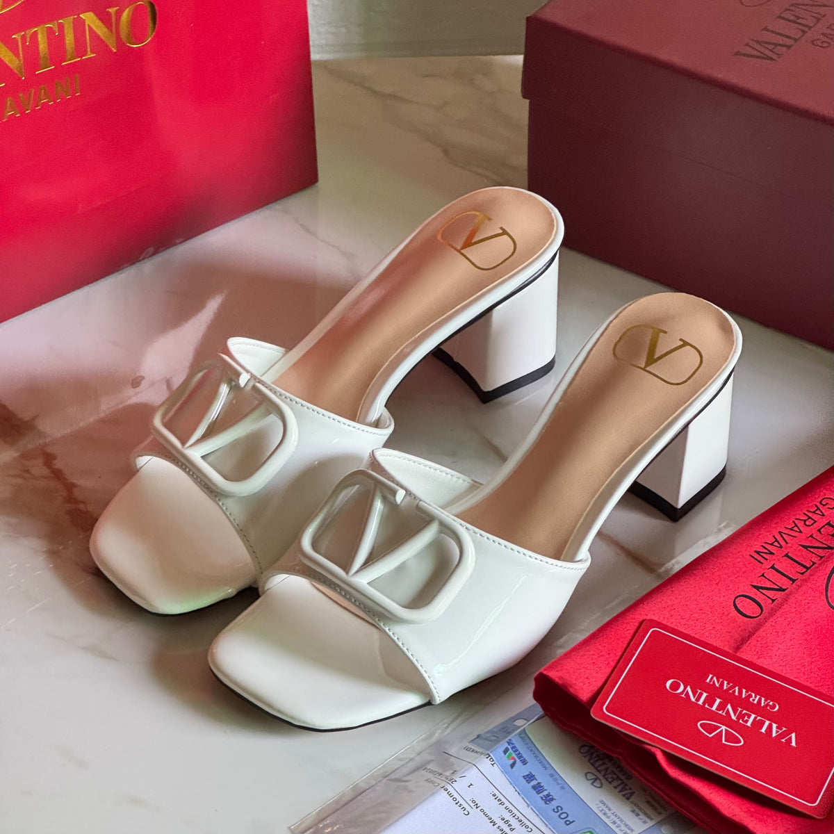 Square Toe Block Heels