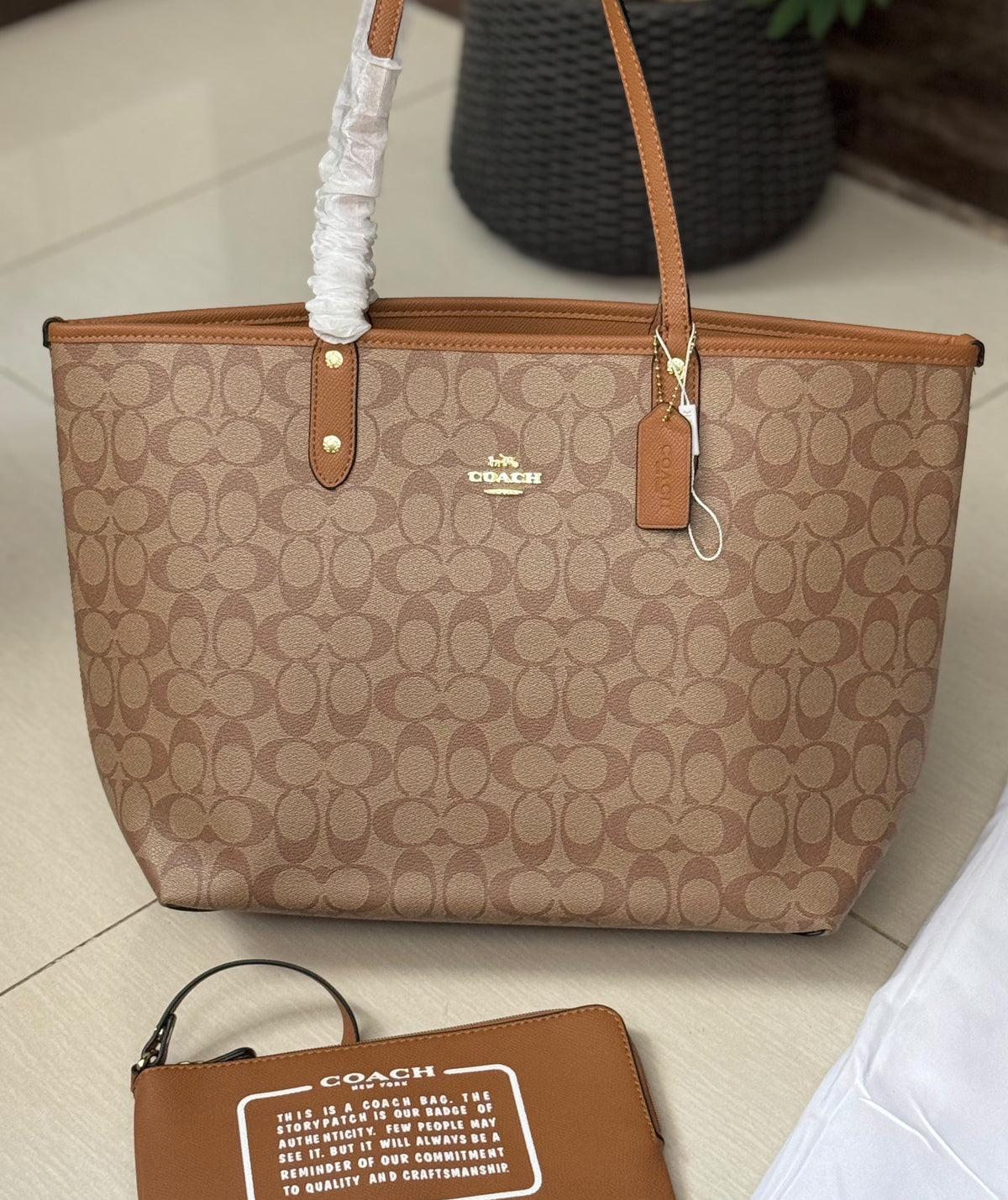 Signature Print Tote Bag