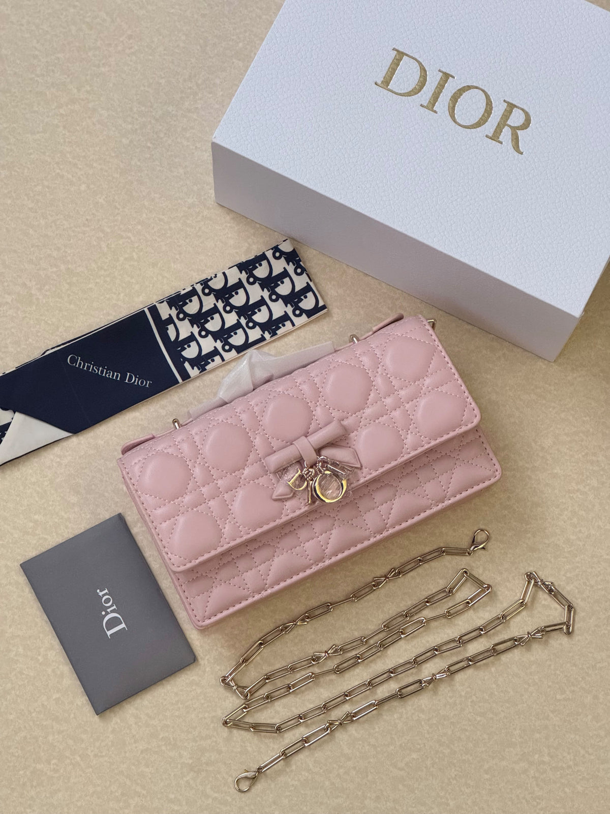 Quilted Charm Chain Bag