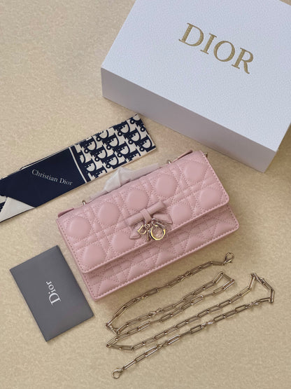 Quilted Charm Chain Bag