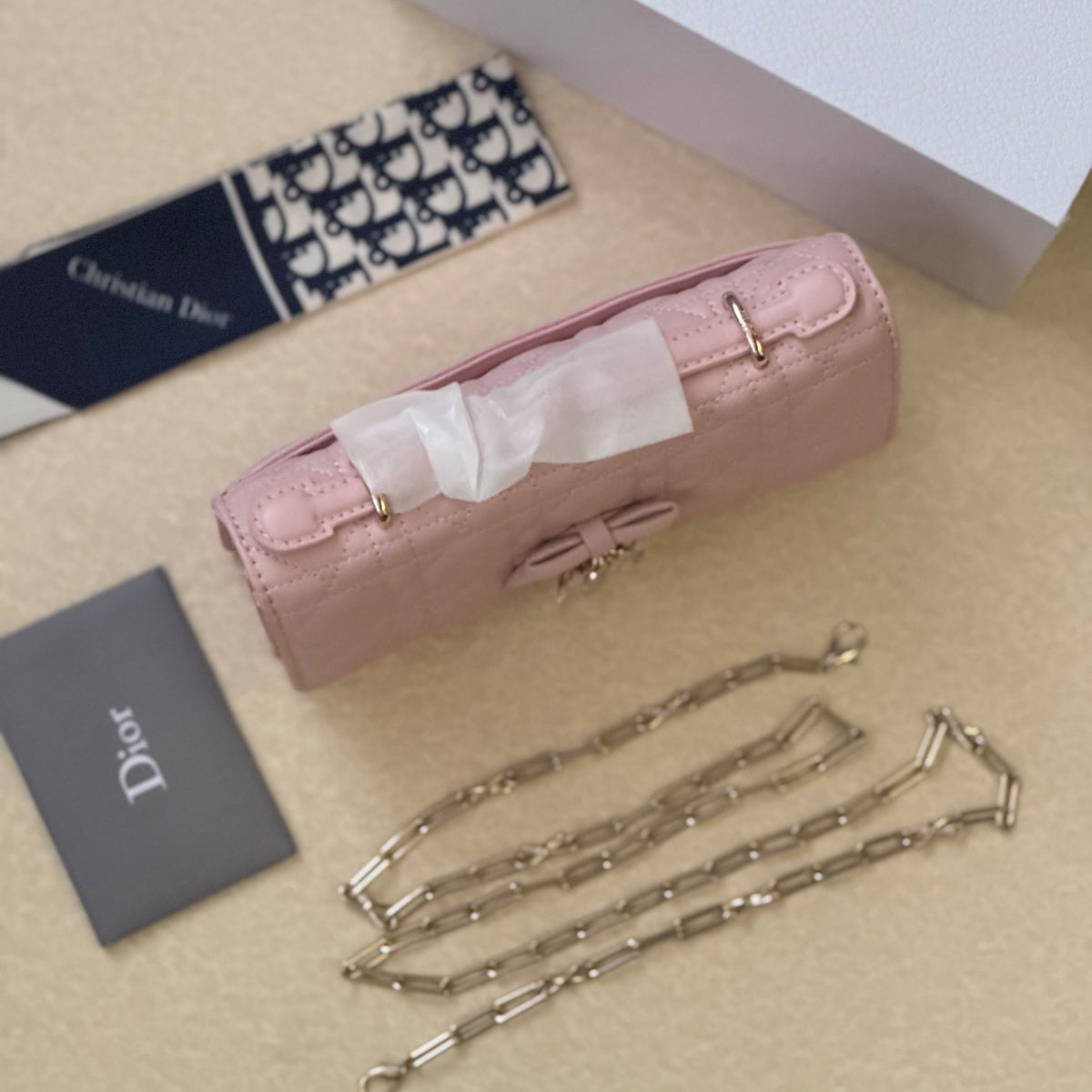 Quilted Charm Chain Bag