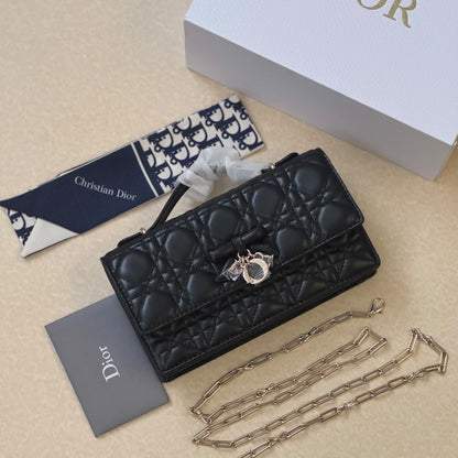 Quilted Charm Chain Bag