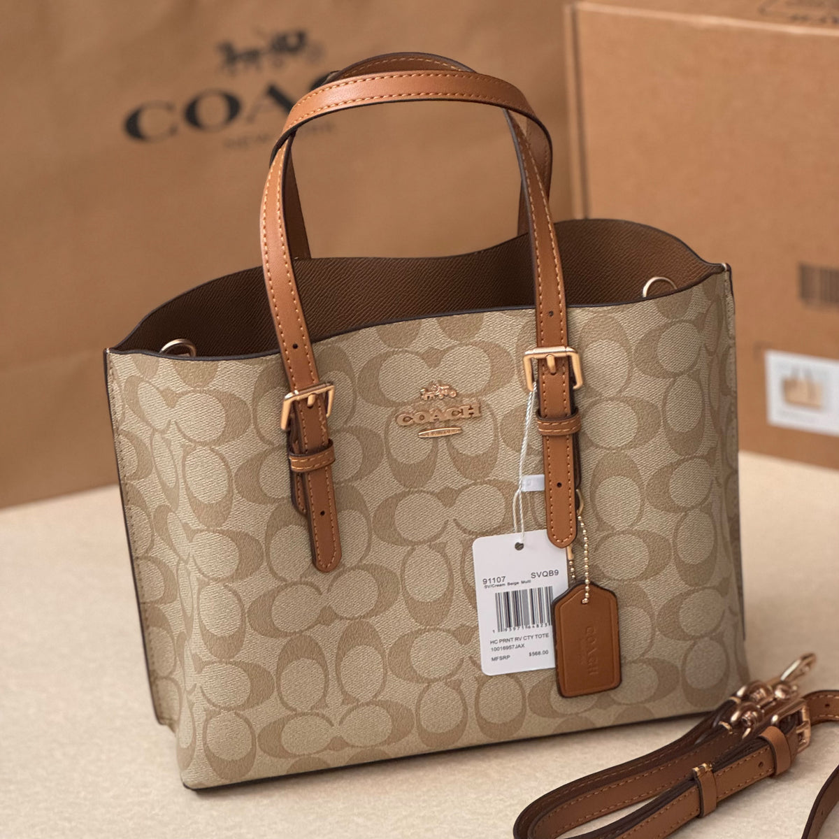 Signature Print Tote Bag