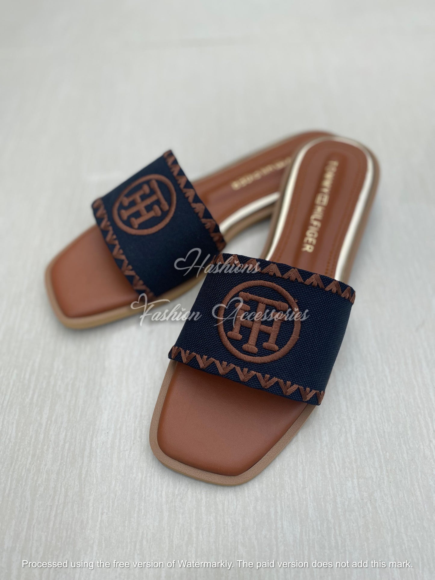 Tommy Hilfiger Embroidered Flats