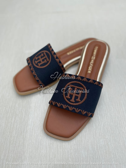 Tommy Hilfiger Embroidered Flats