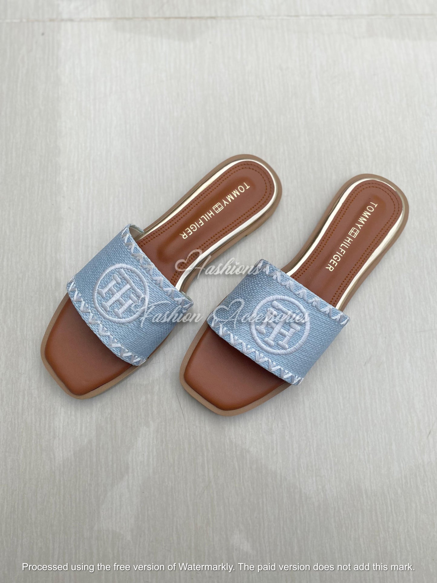Tommy Hilfiger Embroidered Flats