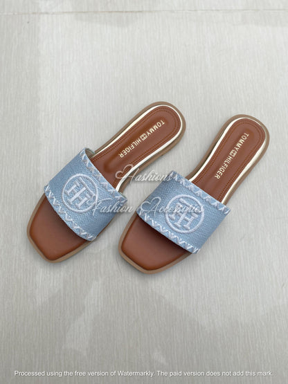 Tommy Hilfiger Embroidered Flats