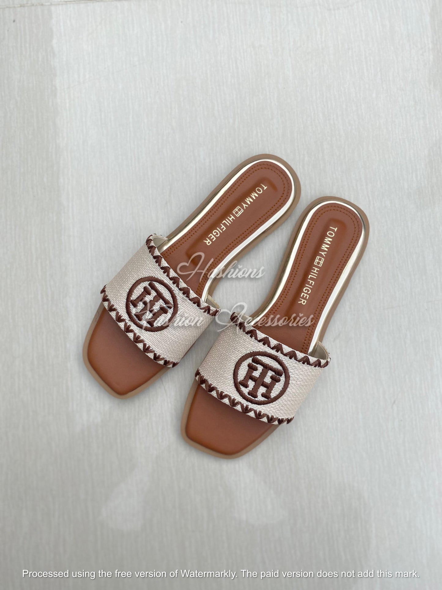 Tommy Hilfiger Embroidered Flats