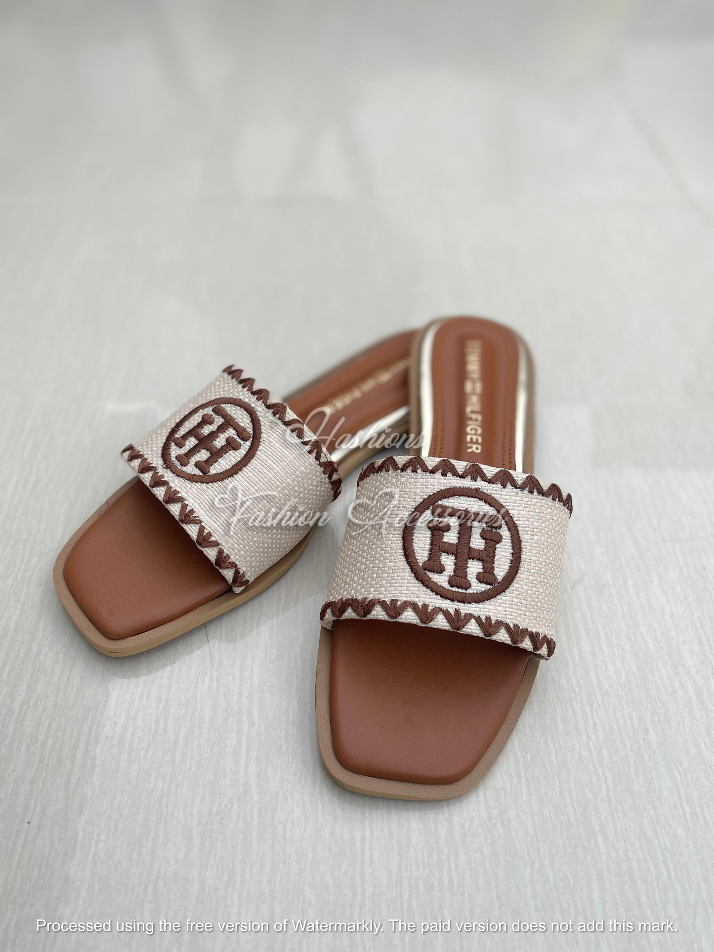 Tommy Hilfiger Embroidered Flats