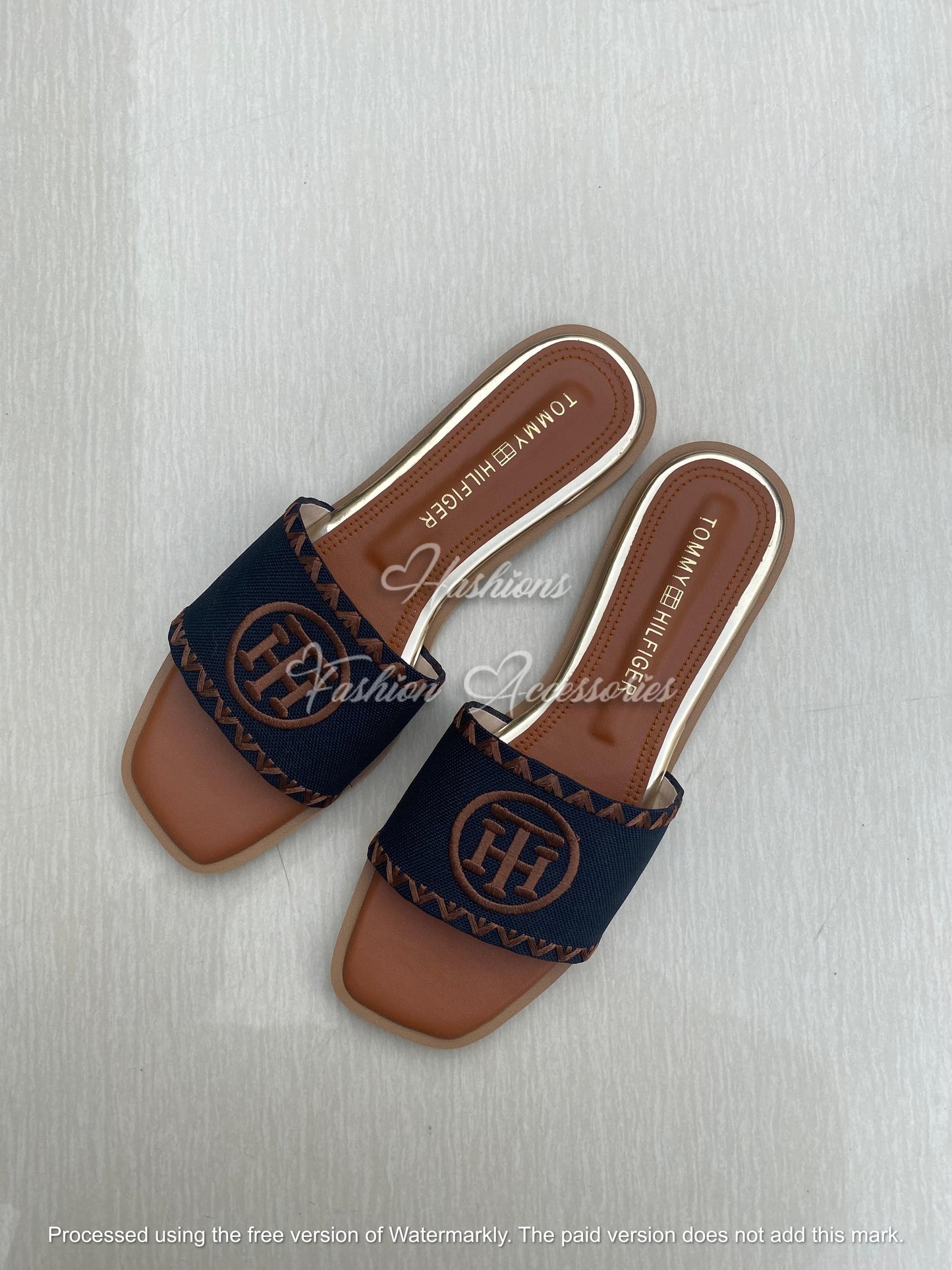 Tommy Hilfiger Embroidered Flats