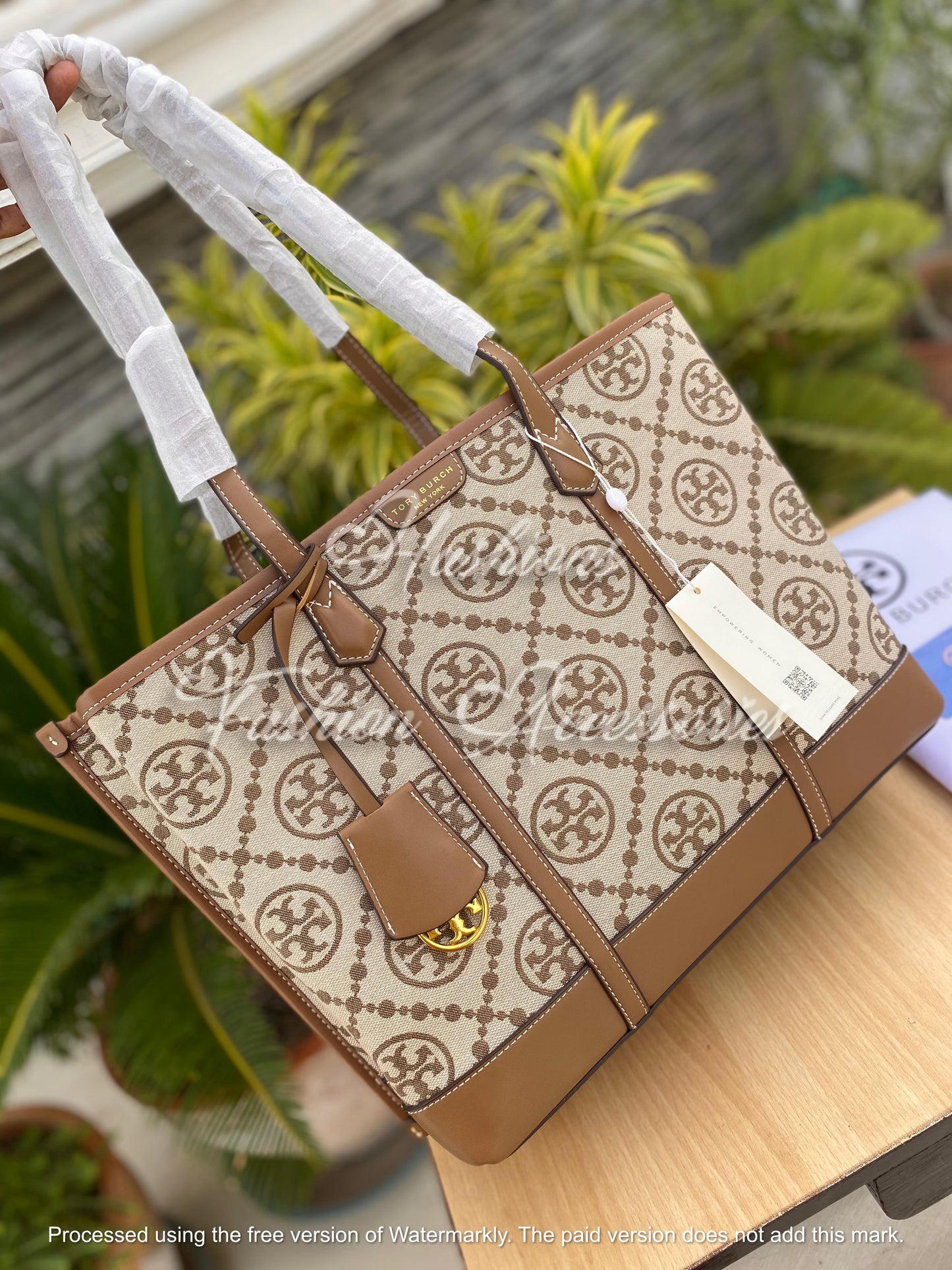 TB Perry T Monogram Jacquard Bag