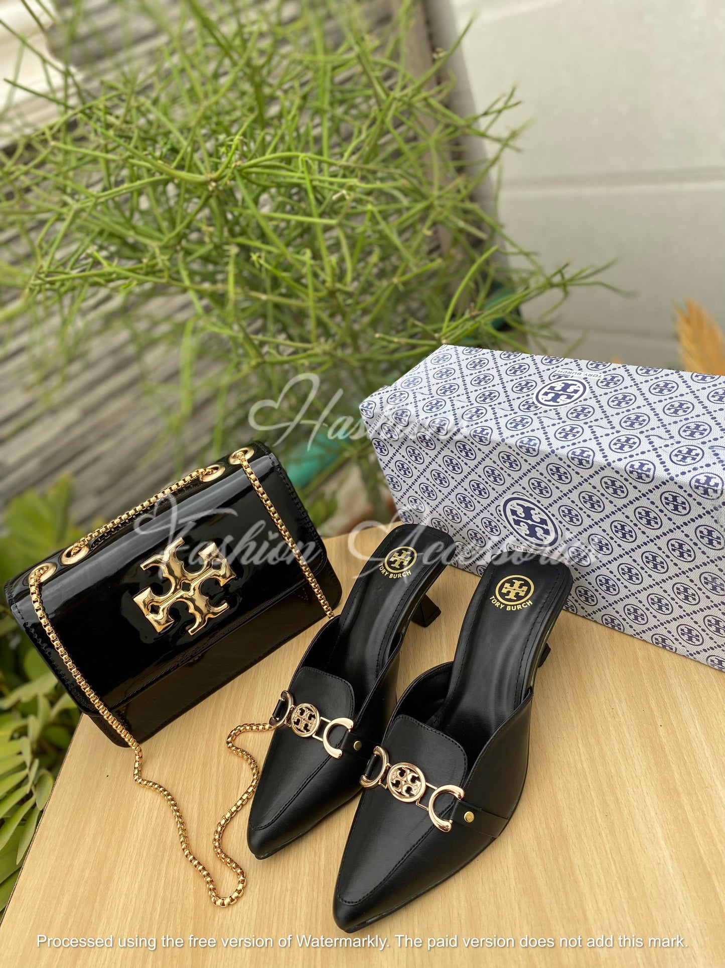 Tory Chic – Handbag & Mule Combo
