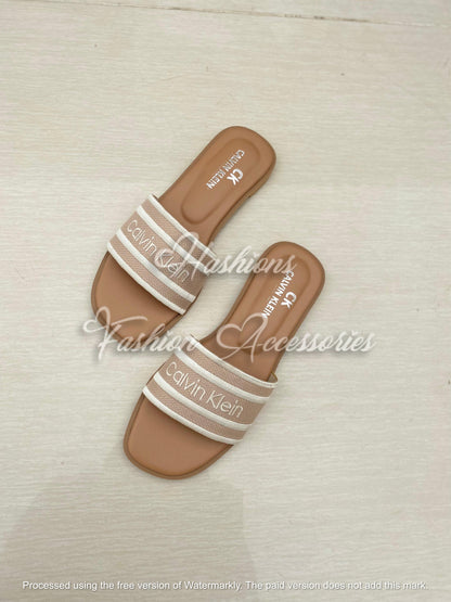 C-K Embroided Flats