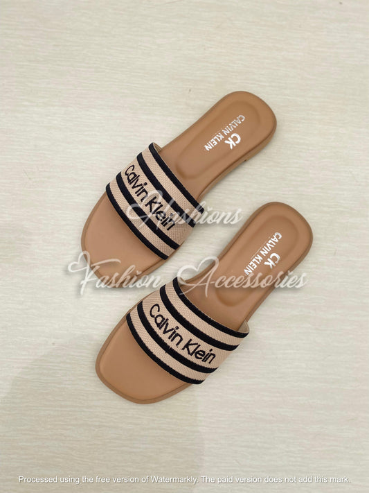C-K Embroided Flats
