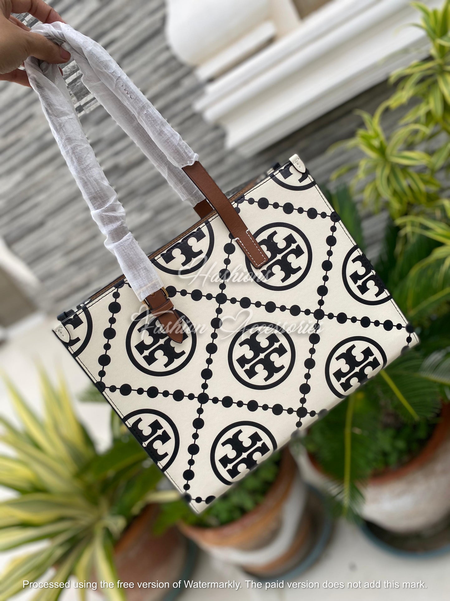 TO-RY BURCH Monogram Tote Bag