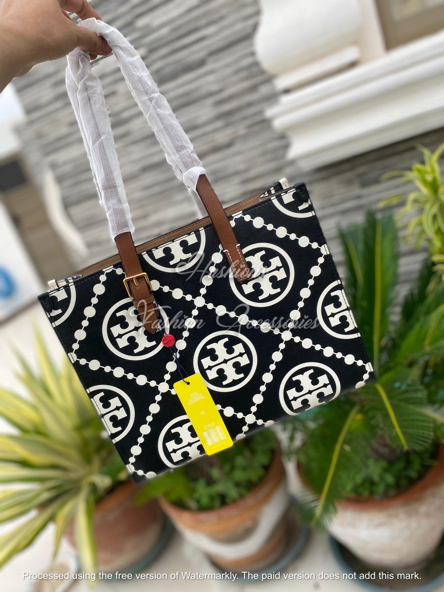 TO-RY BURCH Monogram Tote Bag