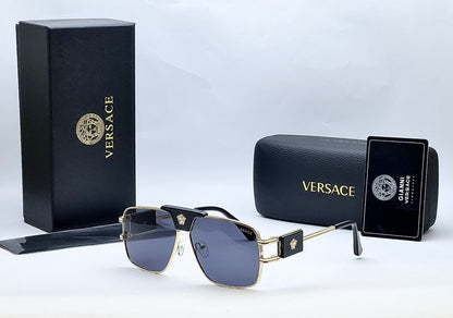 Luxury Square Metal Sunglasses for Men & Women – UV400 Premium Fashion Shades