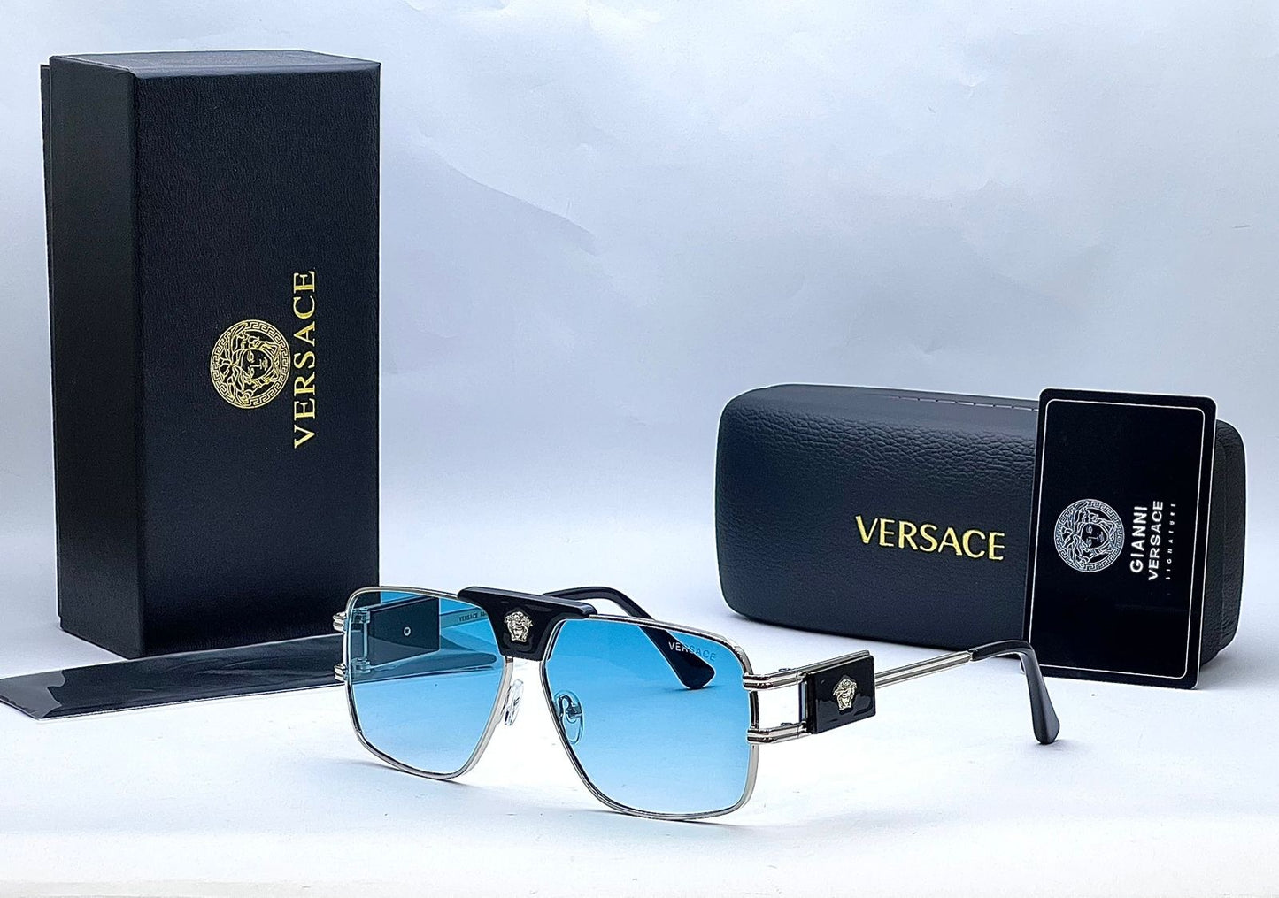 Luxury Square Metal Sunglasses for Men & Women – UV400 Premium Fashion Shades
