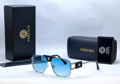 Luxury Square Metal Sunglasses for Men & Women – UV400 Premium Fashion Shades