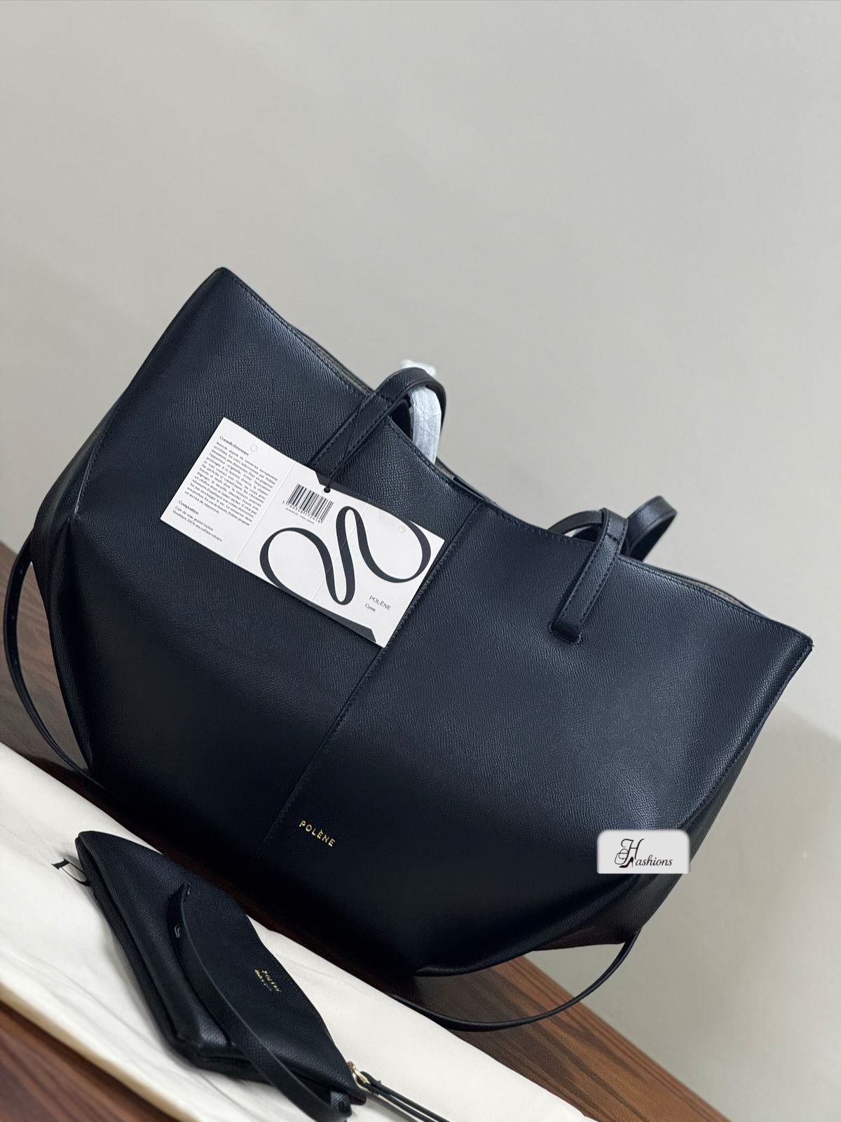 Large Structured Curve Tote Bag – Lightweight Everyday Work Shoulder Bag