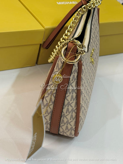 Monogram Chain Shoulder Bag