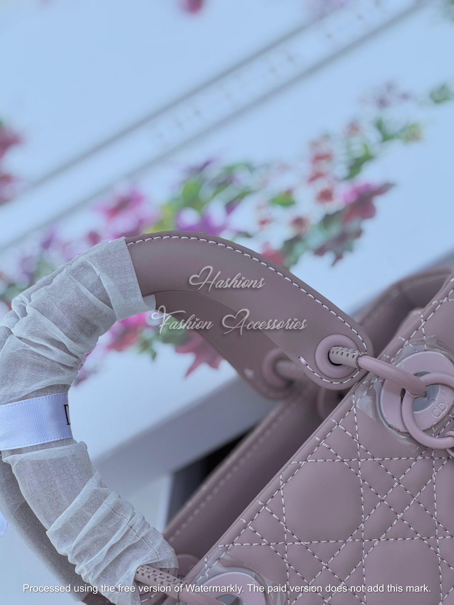 Quilted Matte Mini Handbag with Matching Card Holder